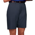 Ladies Flat Front Twill Shorts